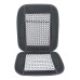 VOILA Velvet Marble Bead Seat Cover for Car Acupressure Design Universal Size, Grey Pack of 2